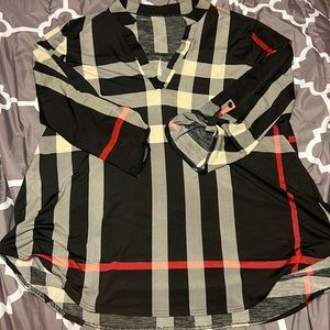 Black and white shirt